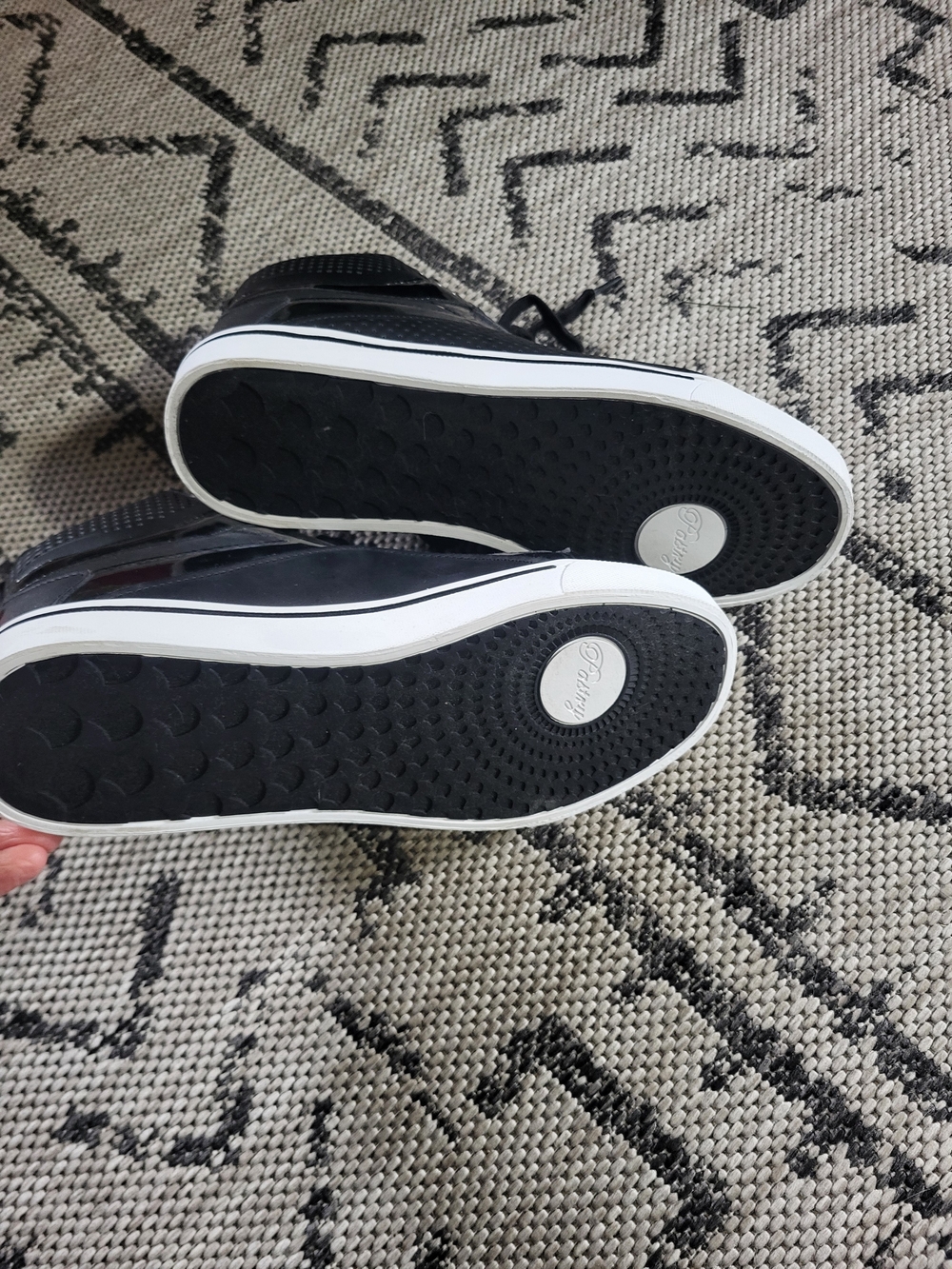 Pastry Black High-Top Dance Sneakers with White Sole - Picture 4 of 6
